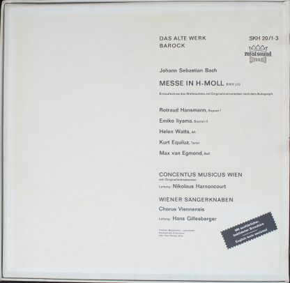 Telefunken 6.35019 FK - Messe In H-Moll - Image 2