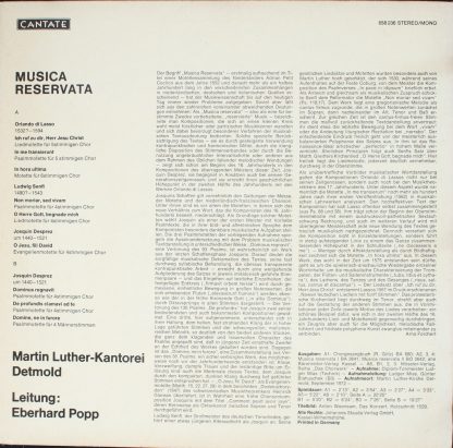 Cantate 658 236 - Musica Reservata: Motetten - Image 2