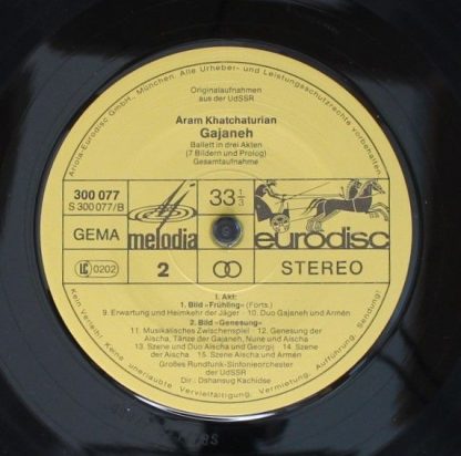 Supraphon 300 080-435 - Gayaneh -  Ballet In Three Acts - Image 6