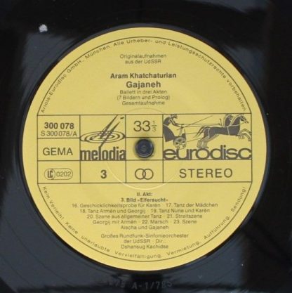 Supraphon 300 080-435 - Gayaneh -  Ballet In Three Acts - Image 7
