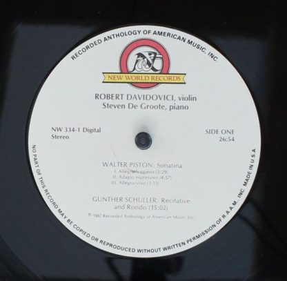 New World Records NW 334 - Works By: Hugh Aitken, Aaron Copland, - Image 4