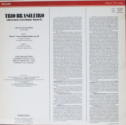 Philips 416234 - Trio Em Si Bemol Maior Op.99 - Image 2