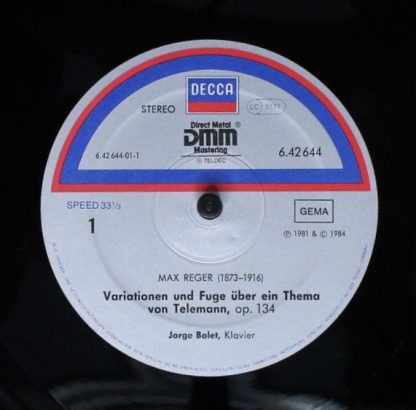 DECCA 6.42644 - Variationen Und Fuge Über Ein Thema Von Telemann - Image 3