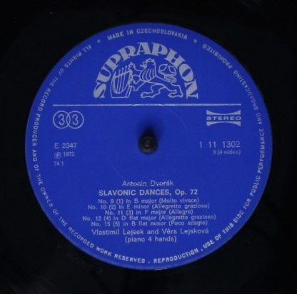 Supraphon 1 11 1301 - Slavonic Dances 1-16 / Legends 1-4 - Image 7