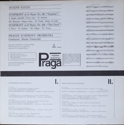 Supraphon SUA ST 50572 - Symphony In G Major ("Surprise"), Symph - Image 3