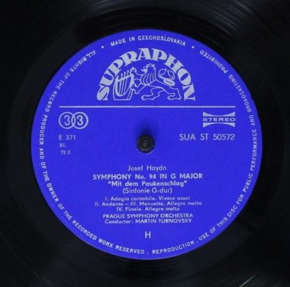 Supraphon SUA ST 50572 - Symphony In G Major ("Surprise"), Symph - Image 5