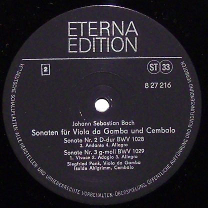 Eterna 8 27 216 - Drei Sonaten Für Viola Da Gamba Und Cembalo BW - Image 3