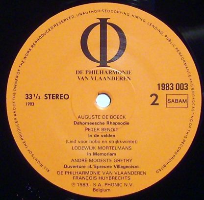 Phonic 1983 003 - Guillaume Lekeu - Jan Blockx - Auguste De Boec - Image 3