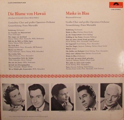 Polydor J 600 - Die Blume Von Hawaii / Maske In Blau - Image 2