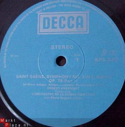 DECCA SPA 228 - Symphony No.3 In C Minor / Le Rouet D'Omphale - Image 2
