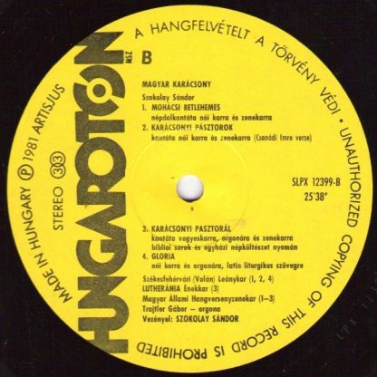 Hungaroton SLPX 12399 - Magyar Karácsony - Image 3