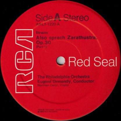 RCA Red Seal ARL1-1220 - Strauss Also Sprach Zarathustra - Image 2