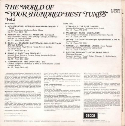 DECCA SPA 155 - The World Of Your Hundred Best Tunes Vol. 2 - Image 2