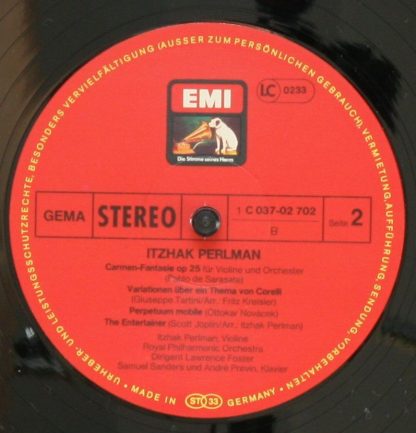 EMI 1C 037-02 702 - Bach - Paganini - Sarasate - Tartini u.a. - Image 3