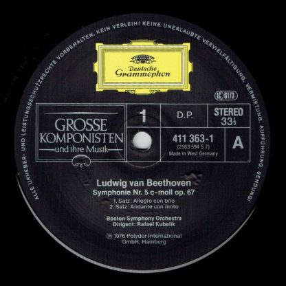 Deutsche Grammophon 411.363-1 - Symphonie Nr. 5 C-moll Op. 67 - Image 3