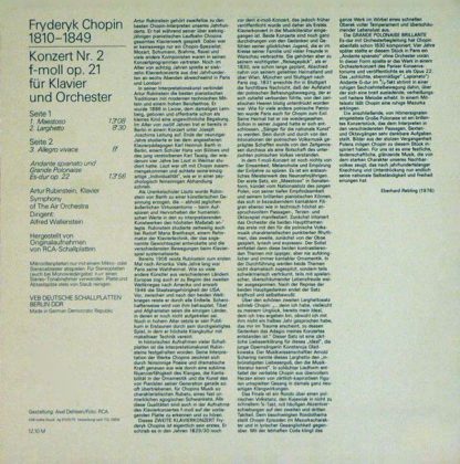 Eterna 8 26 722 - Klavierkonzert F-moll, Andante Spianato Und Gr - Image 2