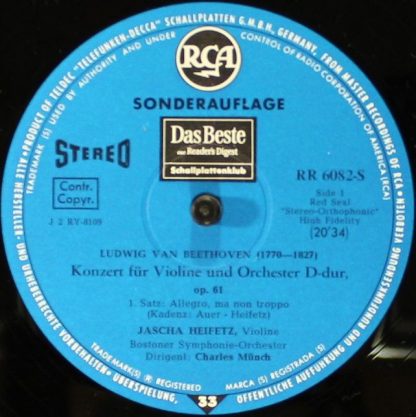 RCA Red Seal RR 6082-M - Violinkonzert D-Dur - Image 3