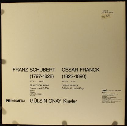 Deutsche Harmonia Mundi HM 719 D - Sonate C-Moll D 958 / Prélude - Image 2