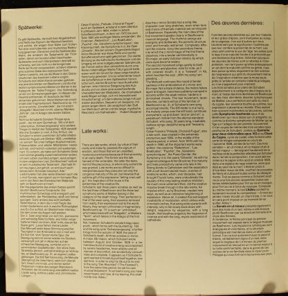 Deutsche Harmonia Mundi HM 719 D - Sonate C-Moll D 958 / Prélude - Image 3