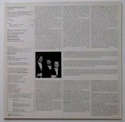 PAN 170013 - Rachmaninov Trio Élégiaque Op.9 - Image 2