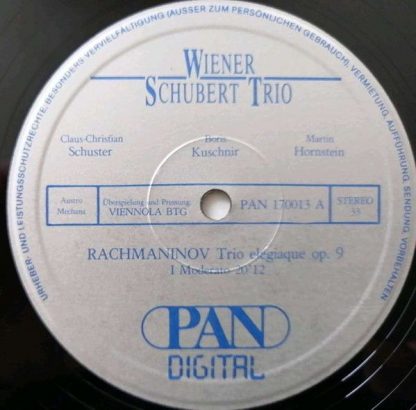 PAN 170013 - Rachmaninov Trio Élégiaque Op.9 - Image 3