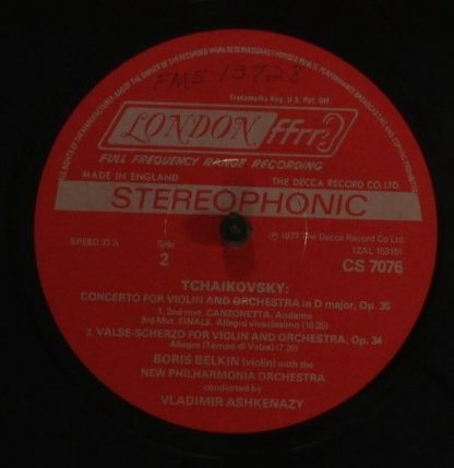London Records CS 7076 - Violin Concerto / Valse-Scherzo - Image 3