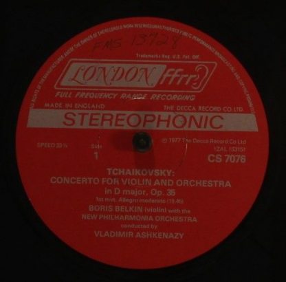 London Records CS 7076 - Violin Concerto / Valse-Scherzo - Image 4