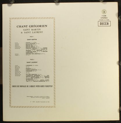 DECCA 7546 - Saint Martin - Saint Laurent - Image 2
