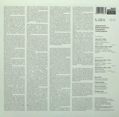Koch Schwann Musica Mundi 110 067 FA - Clarinet Quartets (Klarin - Image 2