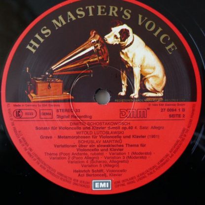 His Master's Voice 27 0094 1 - Sonate Op. 40 / Grave / Slowakisc - Image 11
