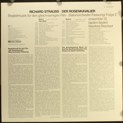 Deutsche Harmonia Mundi 1C 065-99 905 - Der Rosenkavalier Filmmu - Image 2