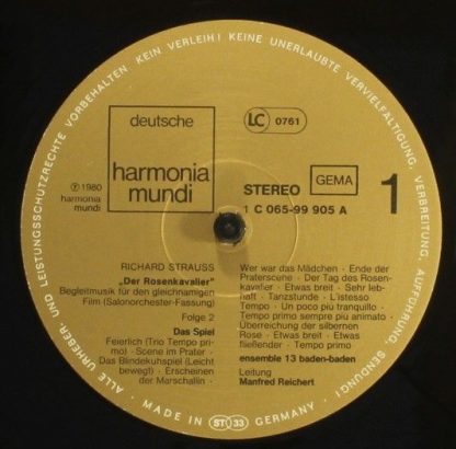 Deutsche Harmonia Mundi 1C 065-99 905 - Der Rosenkavalier Filmmu - Image 3