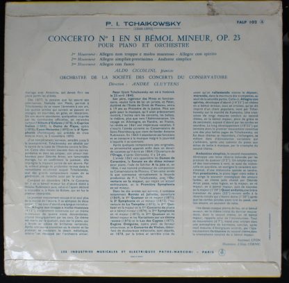 La Voix De Son Maître FALP 102 - Concerto N° 1 En Si Bémol Mineu - Image 2