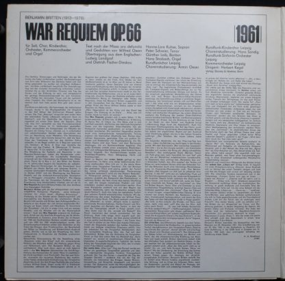 Eterna 8 25 906-907 - War Requiem OP.66 - Image 2