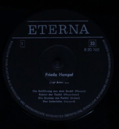 Eterna 8 20 760 - Große Sänger Der Vergangenheit - Frieda Hempel - Image 3