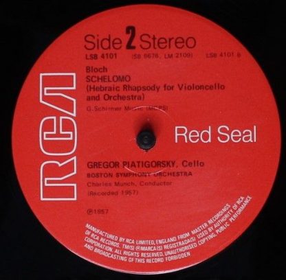 RCA Red Seal LSB 4101 - Walton Cello Concerto - Image 4