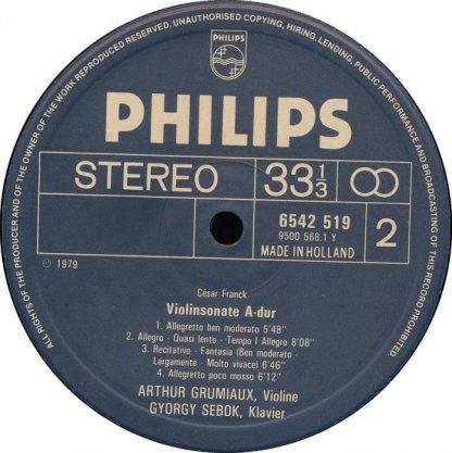 Philips 6542 519 - String Quartet, Op. 96 "American" - Sonata Fo - Image 4