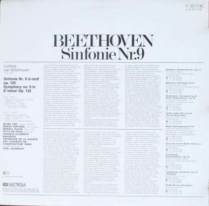 EMI 1C 027-11 196 - Sinfonie Nr. 9 D-Moll Op. 125 - Image 2