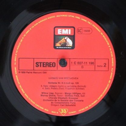 EMI 1C 027-11 196 - Sinfonie Nr. 9 D-Moll Op. 125 - Image 4