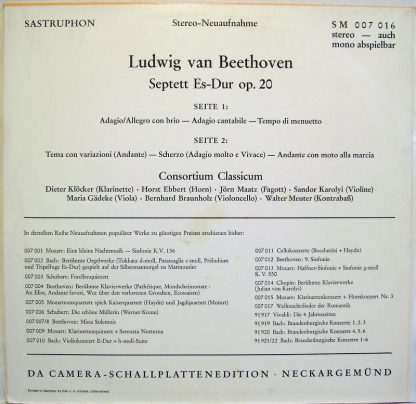 Sastruphon SM 007 016 - Septett Es-Dur Op.20 - Image 2