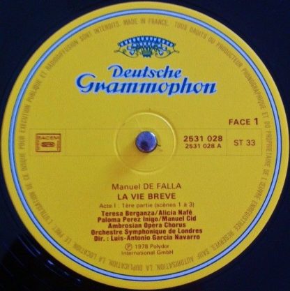 Deutsche Grammophon 2707 108 - La Vie Brève / L'Amour Sorcier - Image 6