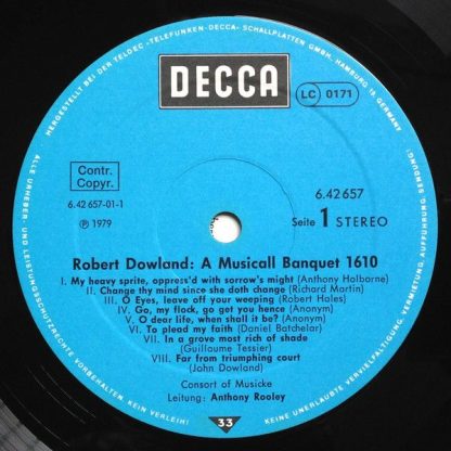 DECCA 6.42 657 AW - A Musicall Banquet 1610 - Image 3