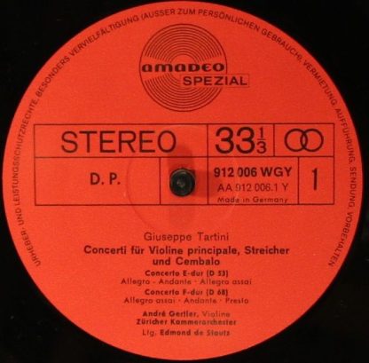 Amadeo 912006 WGY - Concerto E-dur (D 53) / Concerto G-dur (D 83 - Image 3