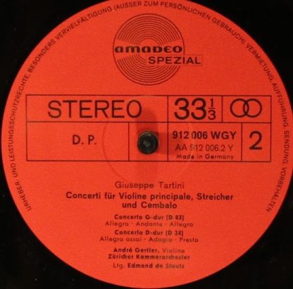 Amadeo 912006 WGY - Concerto E-dur (D 53) / Concerto G-dur (D 83 - Image 4