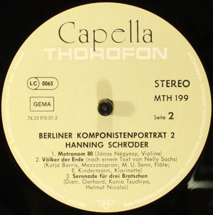 Thorofon MTH 199 - Berliner Komponistenporträt 2 - Image 6