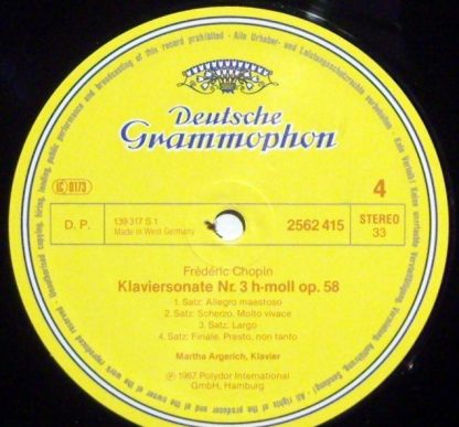 Deutsche Grammophon 413 235-1 - Piano Concertos 1 & 2, Piano Son - Image 3