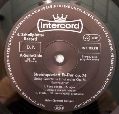 Intercord INT 185.751 - Die Mittleren Streichquartette Op. 59 Nr - Image 10
