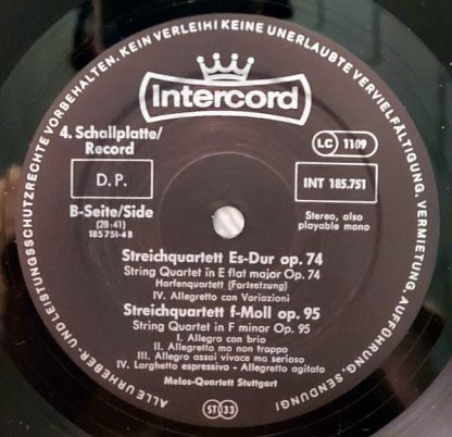 Intercord INT 185.751 - Die Mittleren Streichquartette Op. 59 Nr - Image 11