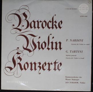 Amadeo AVRS 6142 - Barocke Violinkonzerte Von Nardini Und Tartin