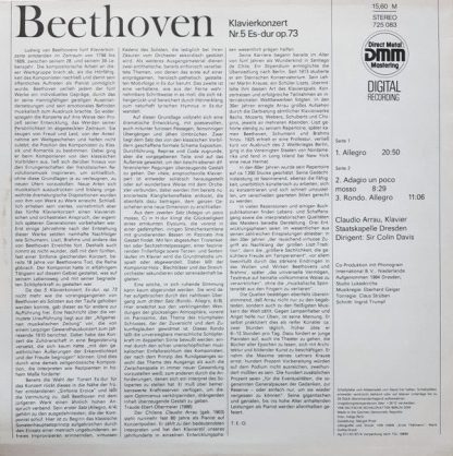 Eterna 725 083 - Klavierkonzert Nr.5 Es-dur Op.73 - Image 2